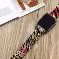 Apple Watch 2 3 4 5 6 7 8 Se 42 44 45mm Zürafa Kaplan Desenli Kordon Kayış Bileklik Kaliteli Silikon