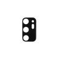Oppo Reno 6 4G Lopard Siyah Çerçeveli Lens Koruma Parlak Renkli Kamera Koruyucu CL-08 Cam 3D-Kamera-Cam