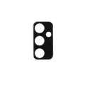 Samsung Galaxy M52 Lopard Siyah Çerçeveli Lens Koruma Parlak Renkli Kamera Koruyucu CL-08 Cam 3D-Kamera-Cam