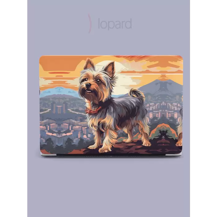 Macbook Pro (M1-M2) Kılıf 16.2 inç A2485-A2780 MacAi09 Şeffaf Koruma Kapağı Yorkshire Terrier