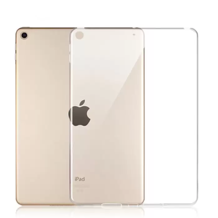 Apple iPad 10.2 2021 (9.Nesil) Kılıf Lopard Tablet Kamera Korumalı Renksiz Şeffaf Esnek Silikon Kapak Süper