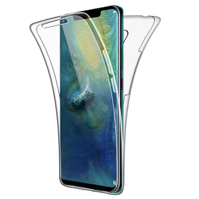 Huawei Mate 20 Pro Şeffaf Kılıf Arkalı Önlü 360 Derece Ultra Korumalı Enjoy Kapak