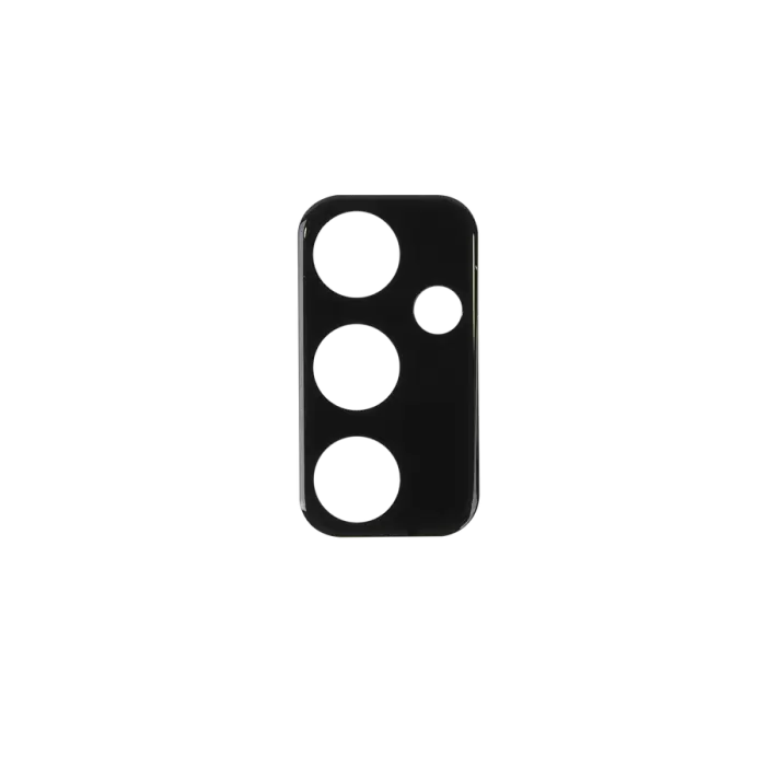 Samsung Galaxy M23 Lopard Siyah Çerçeveli Lens Koruma Parlak Renkli Kamera Koruyucu CL-08 Cam 3D-Kamera-Cam
