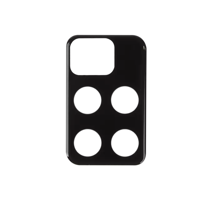 Xiaomi Redmi 10 Lopard Siyah Çerçeveli Lens Koruma Parlak Renkli Kamera Koruyucu CL-08 Cam 3D-Kamera-Cam