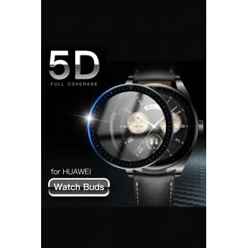 Huawei Watch Buds Akıllı Saat Ile Uyumlu 5d Pet Ekran Koruyucu Cam Koruma