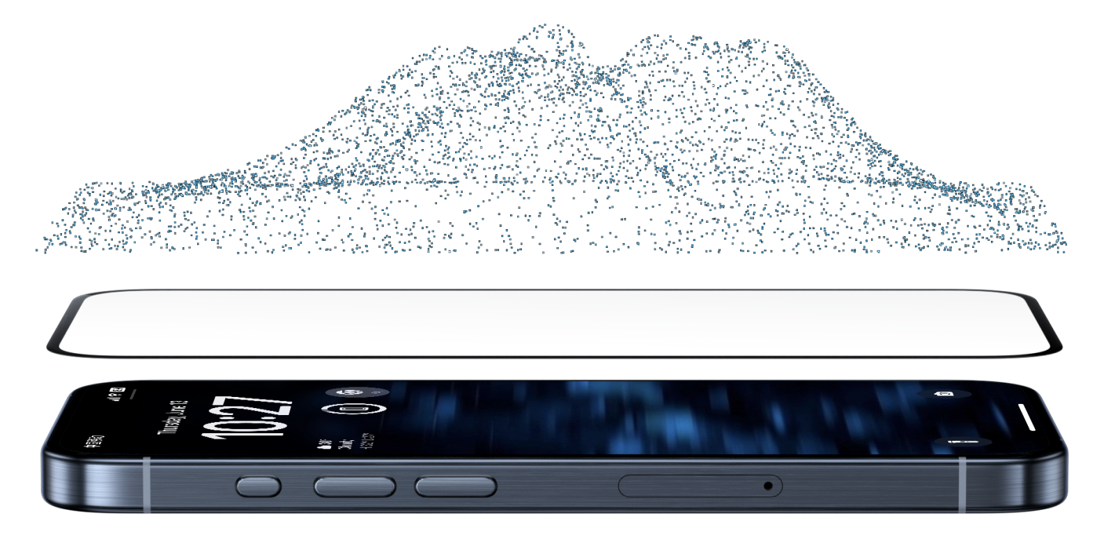 iPhone 16 Pro Oir Glass Kavisli Ekran Koruyucu görseli 