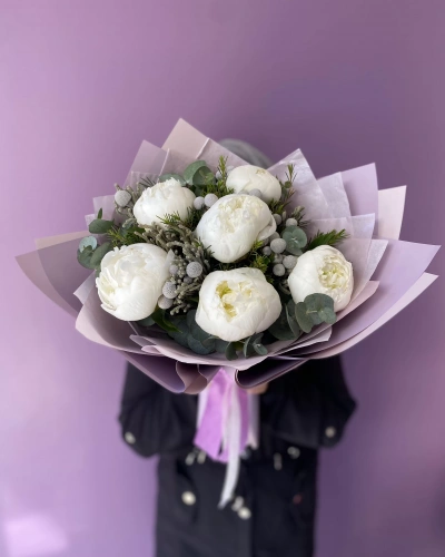 Bouquet of White Peonies