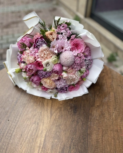Pink and Lilac Spring Bouquet