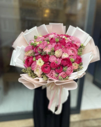 Pembe Fuşya Erengül Buketi