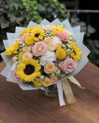 Ayçiçekli Bahar Buketi