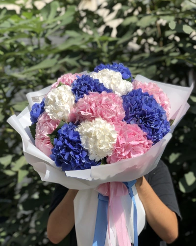 Ortanca Buketi Renkli