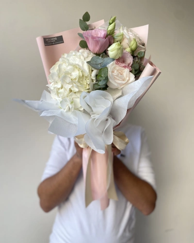Pembe Beyaz Mini Bahar Buketi