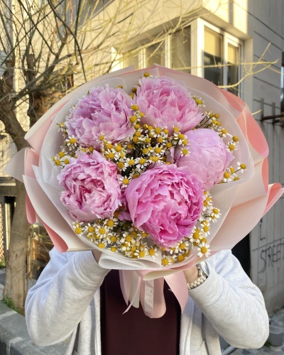 Şakayık Papatyalı Buket