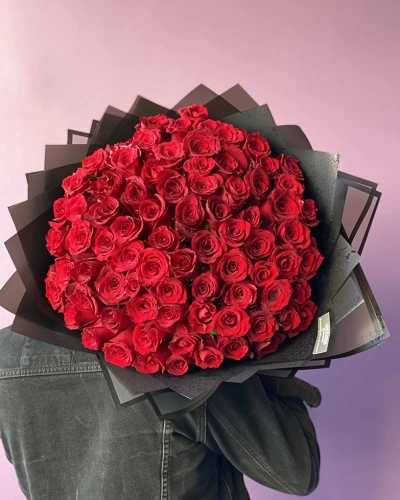 Kırmızı Gül Buketi 101 Lİ
