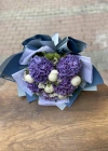 White Peony Purple Hydrangea Bouquet