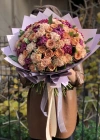 Mixed Bouquet with Cappuccino Roses