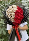 Plush Teddy Bear Red Rose Bouquet