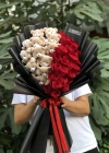 Plush Teddy Bear Red Rose Bouquet