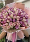Pembe Lila Gül Buketi