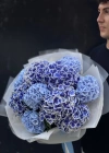 Blue White Camellia Bouquet