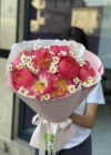 Coral Peony Daisy Bouquet