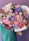 Purple Lilac Pink Spring Bouquet