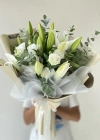 Lilyum Ve Lisyantus Buketi