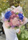 Blue Lilac Pink Spring Bouquet