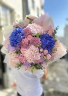 Blue Lilac Pink Spring Bouquet