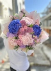Blue Lilac Pink Spring Bouquet