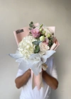 Pembe Beyaz Mini Bahar Buketi