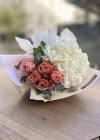 White Gardenia Kahala Rose Bouquet