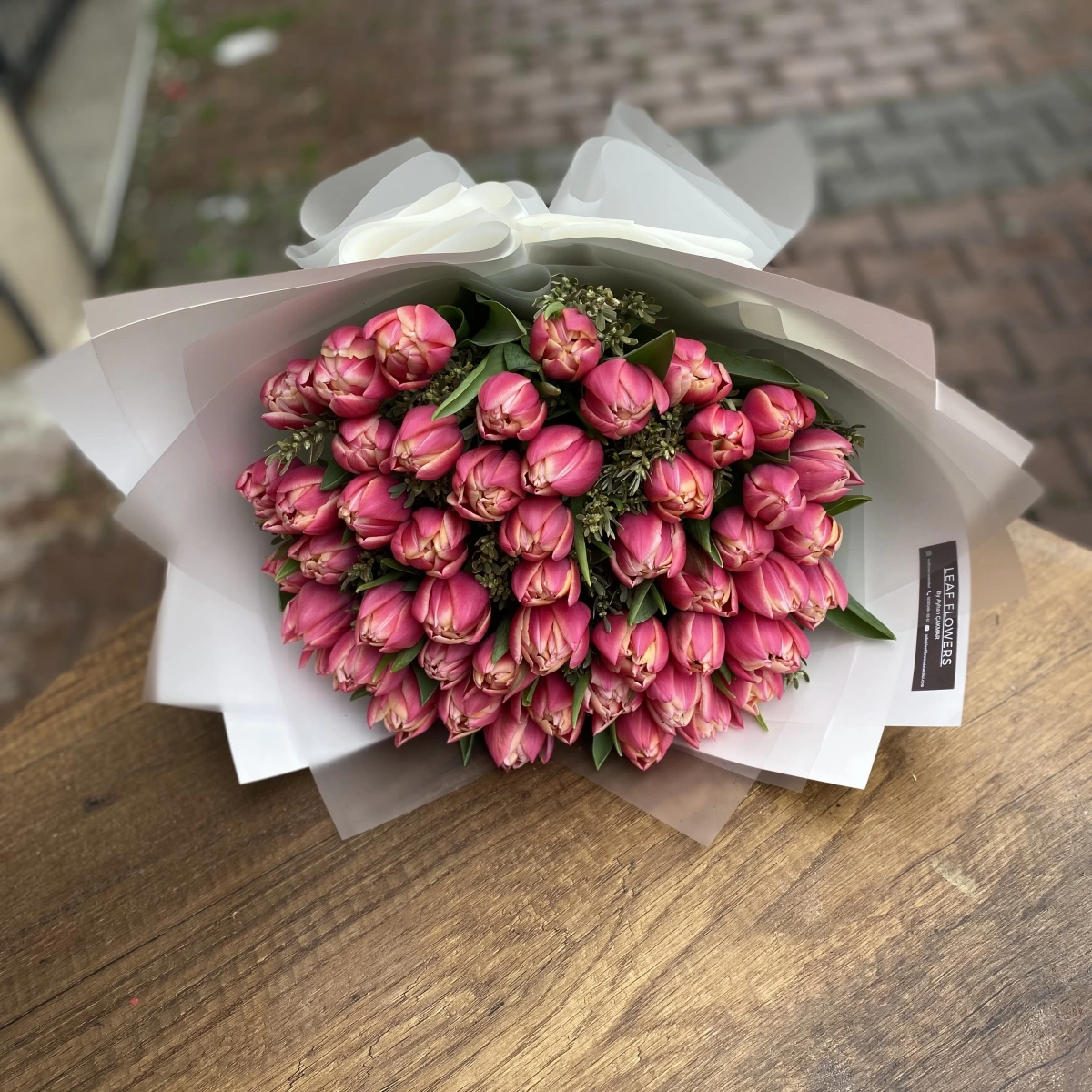 Pink Kolombos Tulip Bouquet