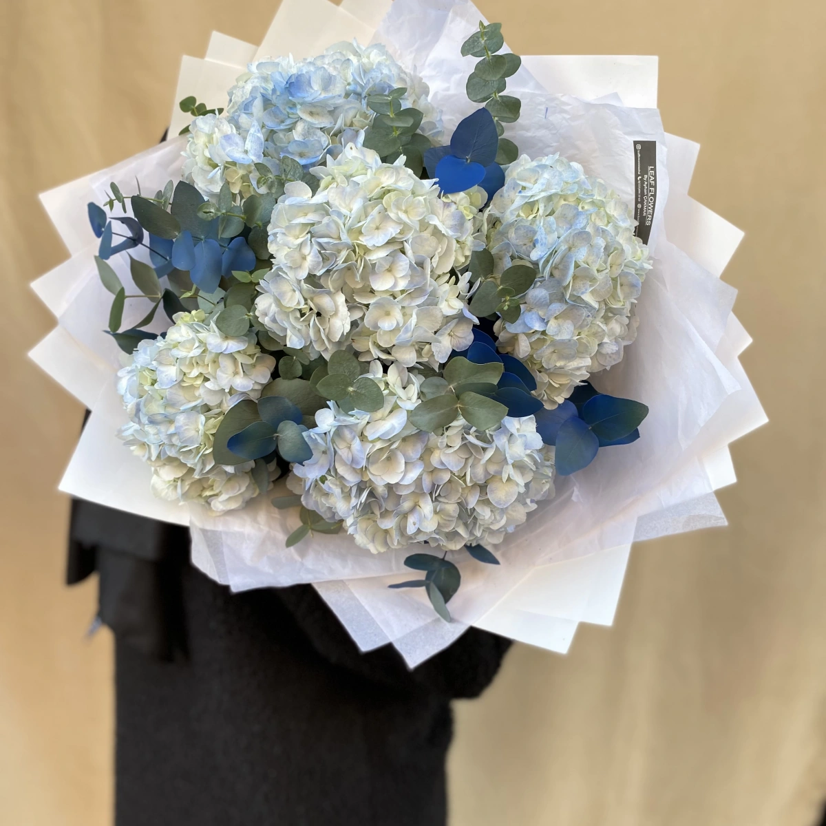 Blue Hydrangea Bouquet of 5