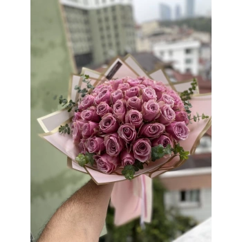 Koyu Pembe Gül Buketi