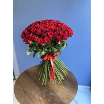 Long Red Rose Bouquet