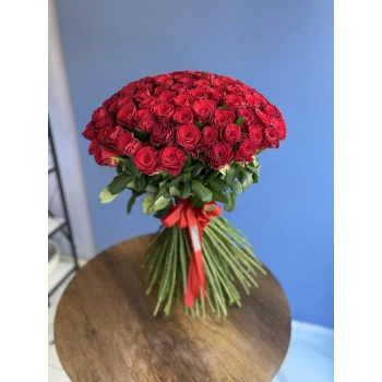 Long Red Rose Bouquet