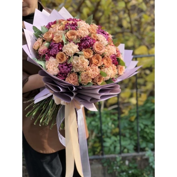 Cappuccino Mixed Bouquet with Roses