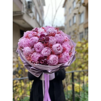 Peony Orchid Bouquet