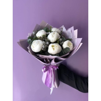 White Peony Bouquet