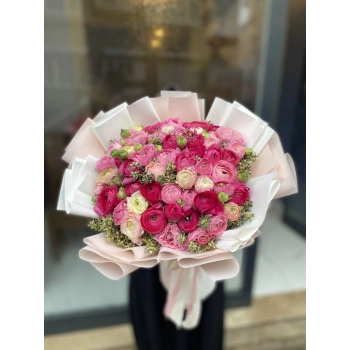 Pembe Fuşya Erengül Buketi