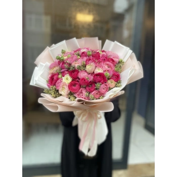 Pembe Fuşya Erengül Buketi