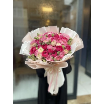 Pembe Fuşya Erengül Buketi