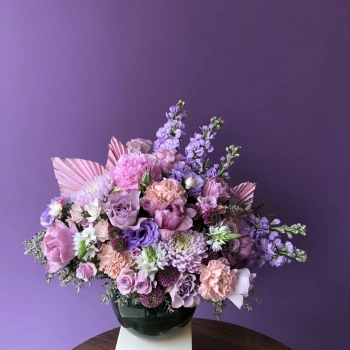 Pink Lilac Terrarium Arrangement