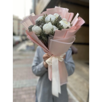 Peony Bouquet White