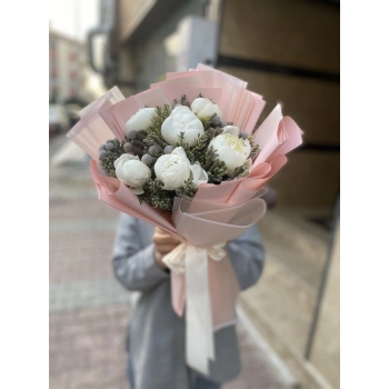 Peony Bouquet White