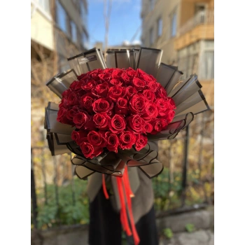 Kırmızı Gül Buket 51