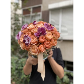 Khala Rose Orchid Arrangement