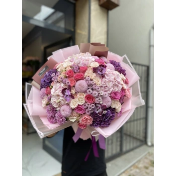Lilac Purple Colored Spring Bouquet