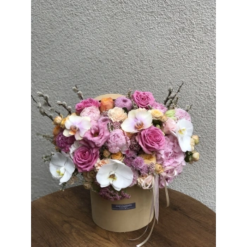 Colorful Arrangement in a Velvet Box